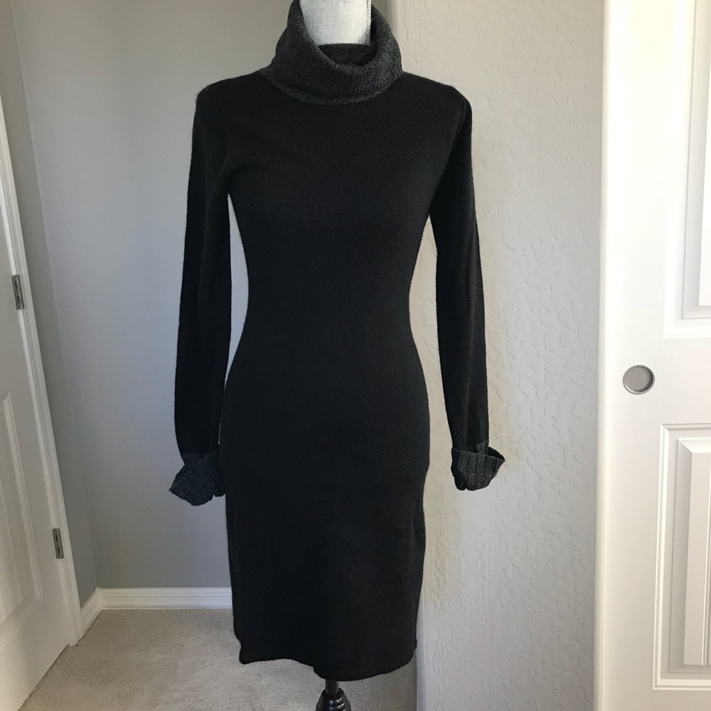 Black Turtleneck Sweater Dress Size Medium